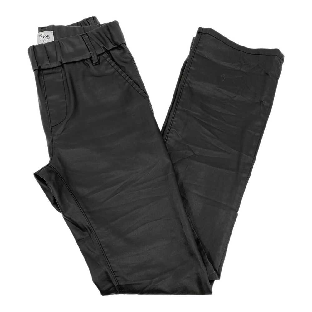 Black Boot Cut Pants Coated | Womens 24